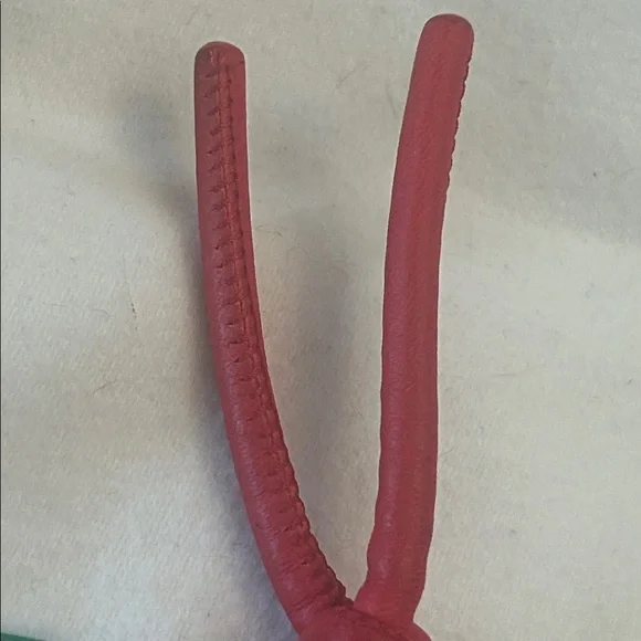 Bottega Veneta red leather and silver keychain or bag charm - Picture 5 of 11